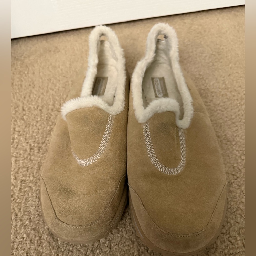 Skechers Tan Slip-On Women's Shoes